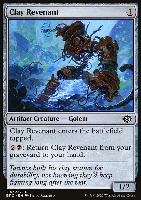 Clay Revenant, The Brothers' War #118, Magic: The Gathering card