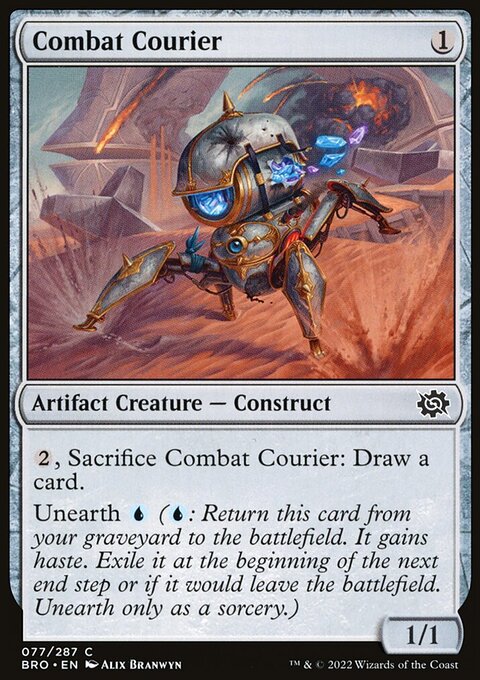 Combat Courier, The Brothers' War #77, Magic: The Gathering card