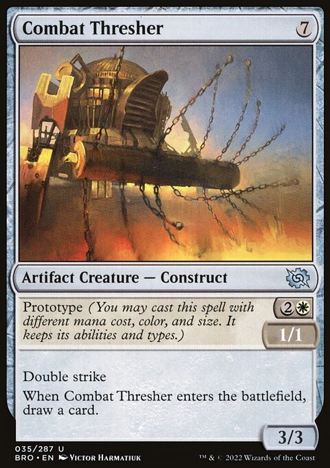 Combat Thresher, The Brothers' War #35, Magic: The Gathering card