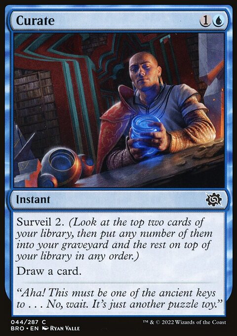 Curate, The Brothers' War #44, Magic: The Gathering card