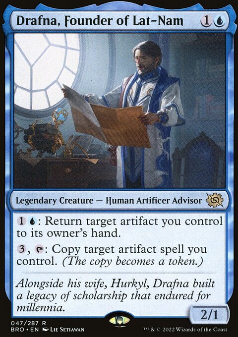 Drafna, Founder of Lat-Nam, The Brothers' War #47, Magic: The Gathering card