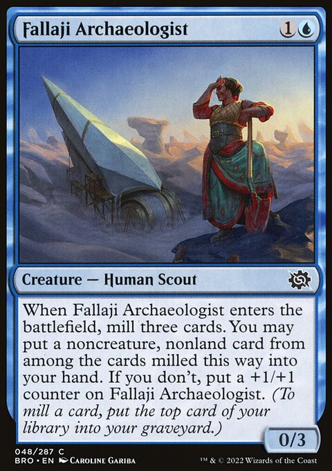 Fallaji Archaeologist, The Brothers' War #48, Magic: The Gathering card