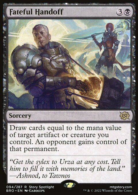 Fateful Handoff, The Brothers' War #94, Magic: The Gathering card