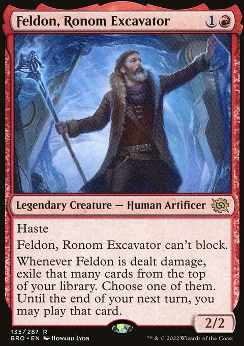 Feldon, Ronom Excavator, The Brothers' War #135, Magic: The Gathering card