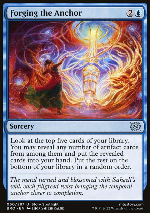 Forging the Anchor, The Brothers' War #50, Magic: The Gathering card