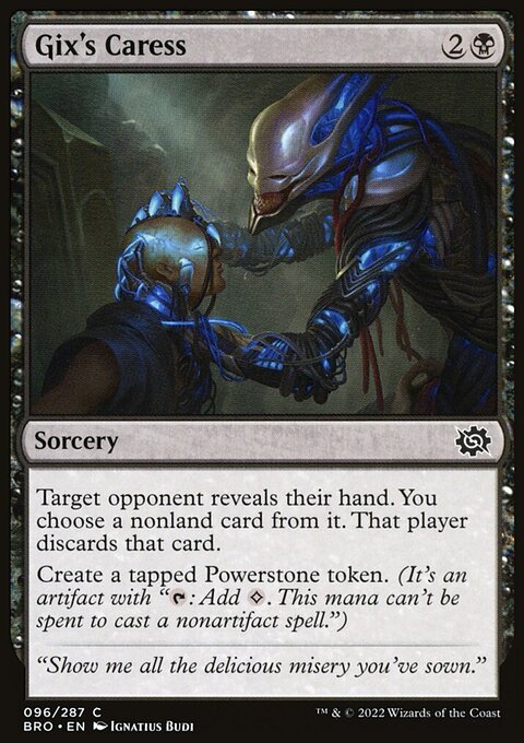 Gix's Caress, The Brothers' War #96, Magic: The Gathering card