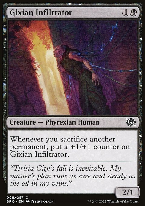 Gixian Infiltrator, The Brothers' War #98, Magic: The Gathering card