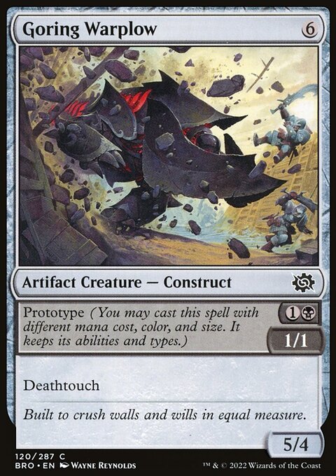 Goring Warplow, The Brothers' War #120, Magic: The Gathering card