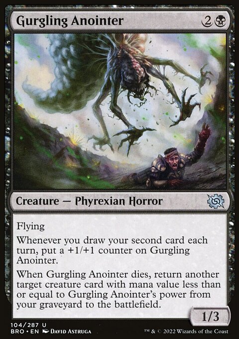 Gurgling Anointer, The Brothers' War #104, Magic: The Gathering card