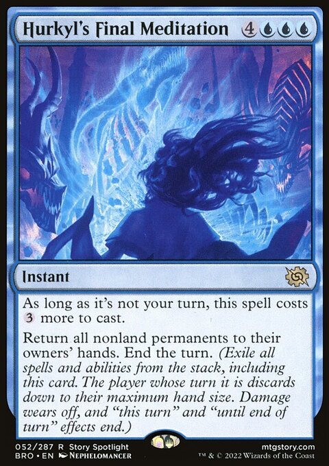 Hurkyl's Final Meditation, The Brothers' War #52, Magic: The Gathering card
