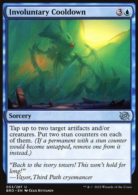 Involuntary Cooldown, The Brothers' War #53, Magic: The Gathering card