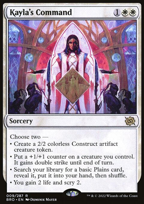 Kayla's Command, The Brothers' War #9, Magic: The Gathering card