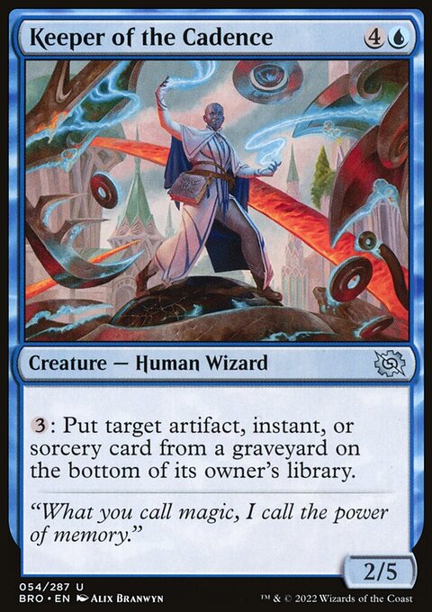 Keeper of the Cadence, The Brothers' War #54, Magic: The Gathering card