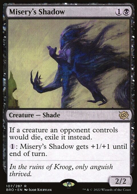 Misery's Shadow, The Brothers' War #107, Magic: The Gathering card