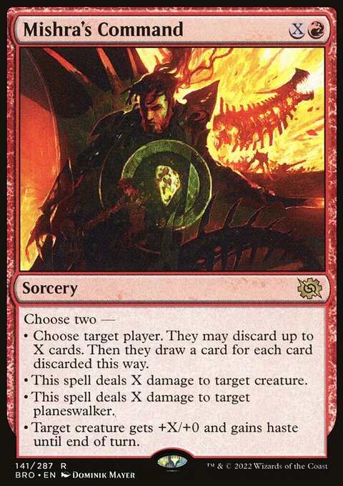 Mishra's Command, The Brothers' War #141, Magic: The Gathering card
