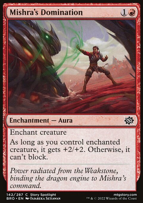 Mishra's Domination, The Brothers' War #142, Magic: The Gathering card