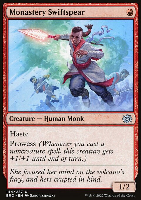 Monastery Swiftspear, The Brothers' War #144, Magic: The Gathering card