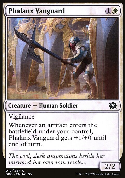 Phalanx Vanguard, The Brothers' War #19, Magic: The Gathering card