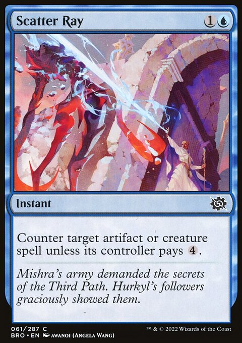 Scatter Ray, The Brothers' War #61, Magic: The Gathering card