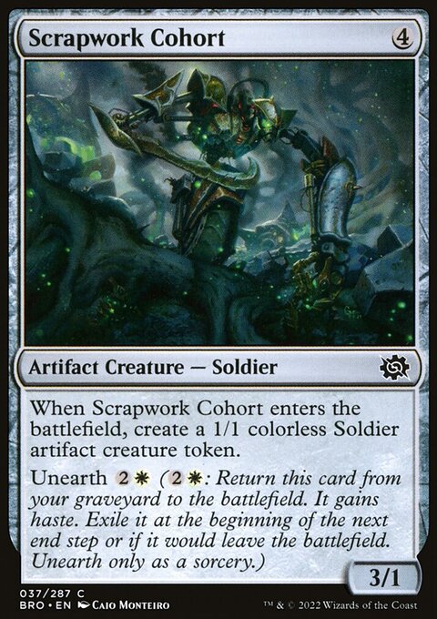 Scrapwork Cohort, The Brothers' War #37, Magic: The Gathering card