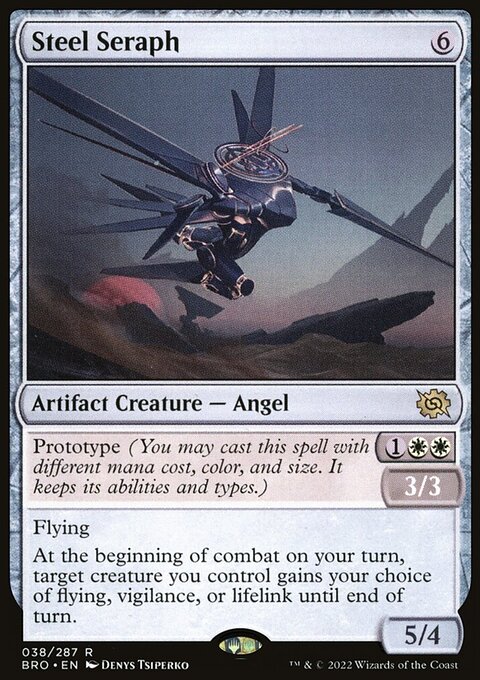 Steel Seraph, The Brothers' War #38, Magic: The Gathering card