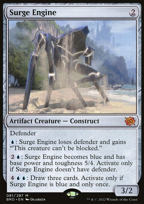 Surge Engine, The Brothers' War #81, Magic: The Gathering card