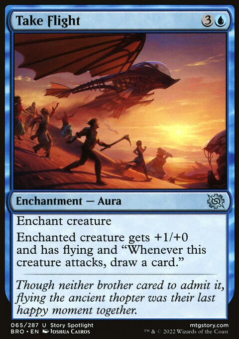 Take Flight, The Brothers' War #65, Magic: The Gathering card