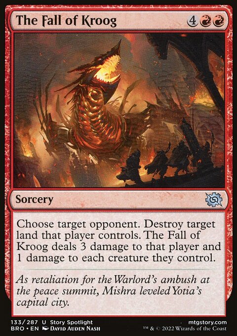 The Fall of Kroog, The Brothers' War #133, Magic: The Gathering card
