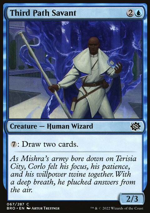Third Path Savant, The Brothers' War #67, Magic: The Gathering card