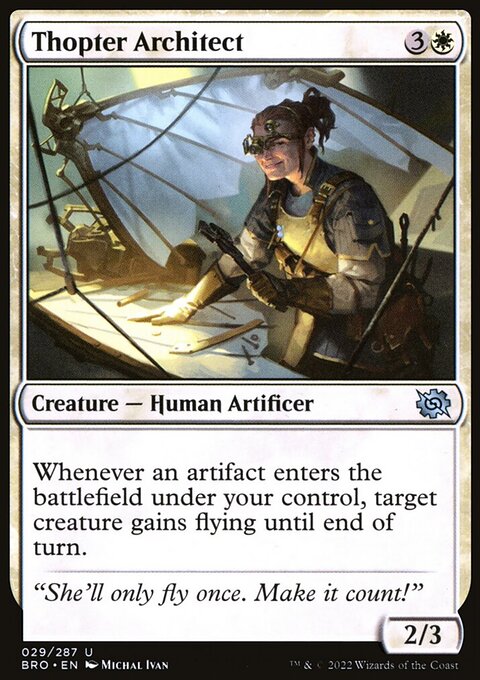 Thopter Architect, The Brothers' War #29, Magic: The Gathering card