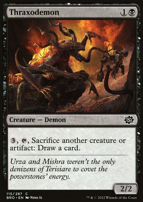 Thraxodemon, The Brothers' War #115, Magic: The Gathering card