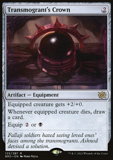Transmogrant's Crown, The Brothers' War #125, Magic: The Gathering card