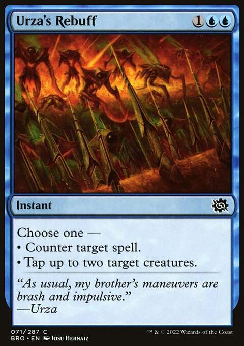 Urza's Rebuff, The Brothers' War #71, Magic: The Gathering card