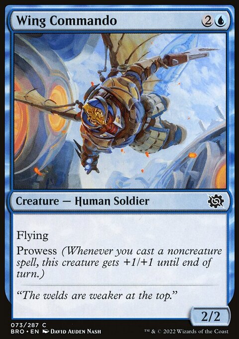 Wing Commando, The Brothers' War #73, Magic: The Gathering card