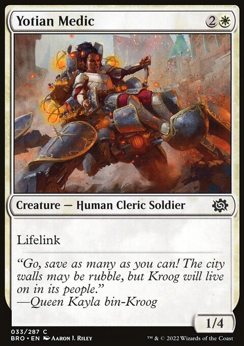 Yotian Medic, The Brothers' War #33, Magic: The Gathering card