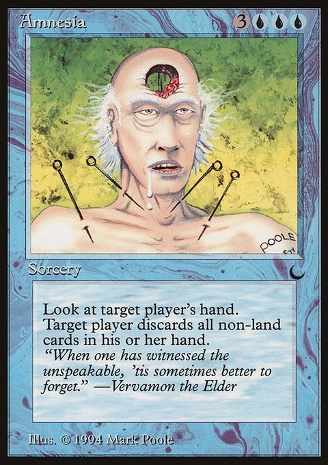Amnesia, The Dark #20, Magic: The Gathering card
