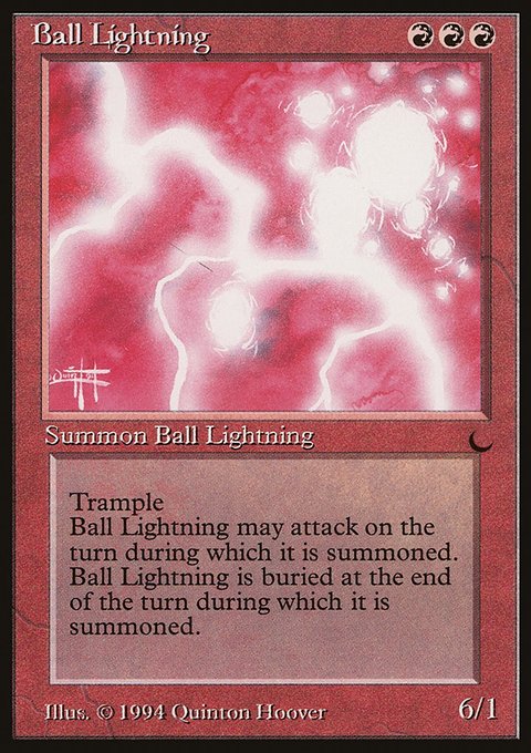 Ball Lightning, The Dark #57, Magic: The Gathering card