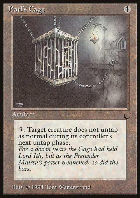 Barl's Cage, The Dark #96, Magic: The Gathering card