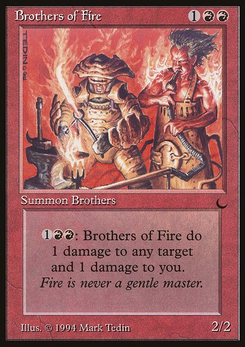 Brothers of Fire, The Dark #59, Magic: The Gathering card