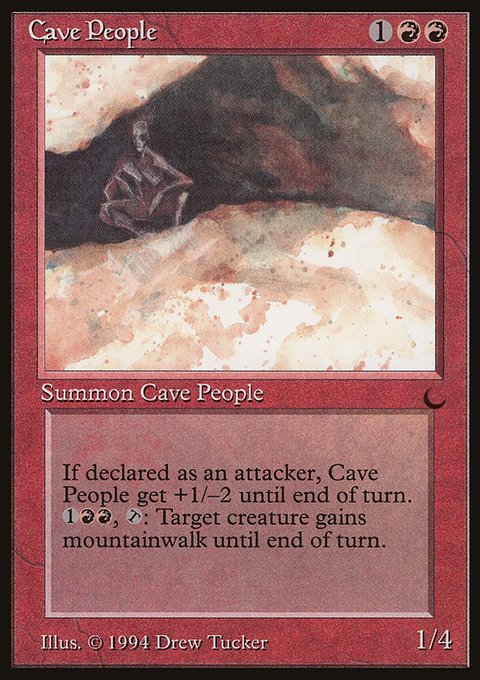 Cave People, The Dark #60, Magic: The Gathering card
