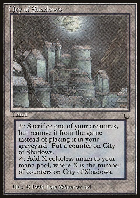 City of Shadows, The Dark #116, Magic: The Gathering card