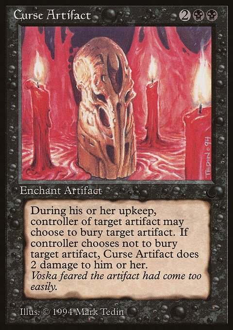 Curse Artifact, The Dark #43, Magic: The Gathering card