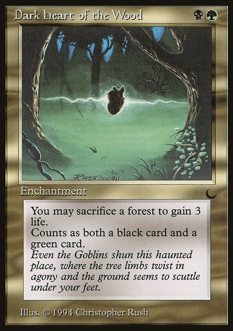 Dark Heart of the Wood, The Dark #95, Magic: The Gathering card