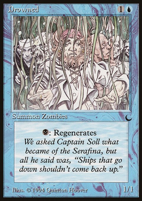 Drowned, The Dark #24, Magic: The Gathering card