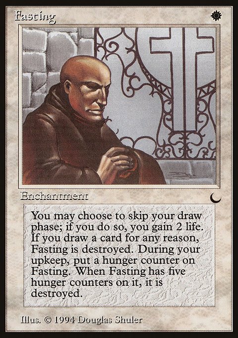 Fasting, The Dark #7, Magic: The Gathering card