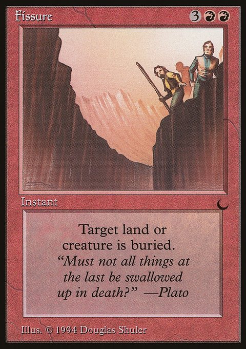 Fissure, The Dark #63, Magic: The Gathering card
