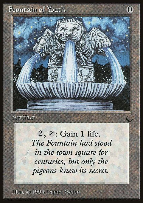 Fountain of Youth, The Dark #103†, Magic: The Gathering card