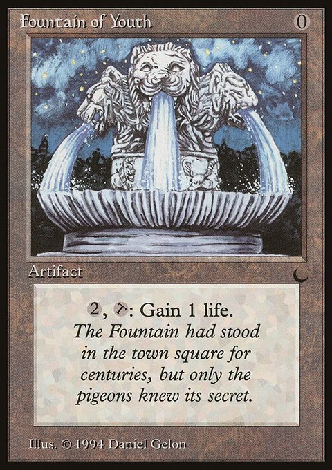 Fountain of Youth, The Dark #103, Magic: The Gathering card