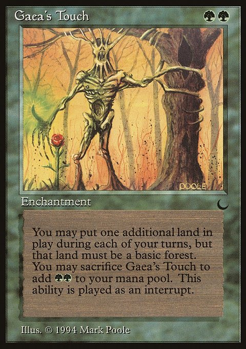 Gaea's Touch, The Dark #77, Magic: The Gathering card