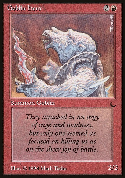 Goblin Hero, The Dark #66, Magic: The Gathering card